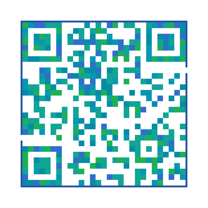 QR Meiro — Aqua palette HERO sample