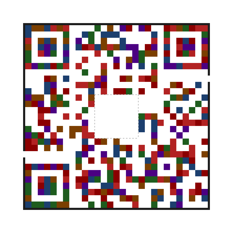 Logo Edition QR Meiro sample with center void